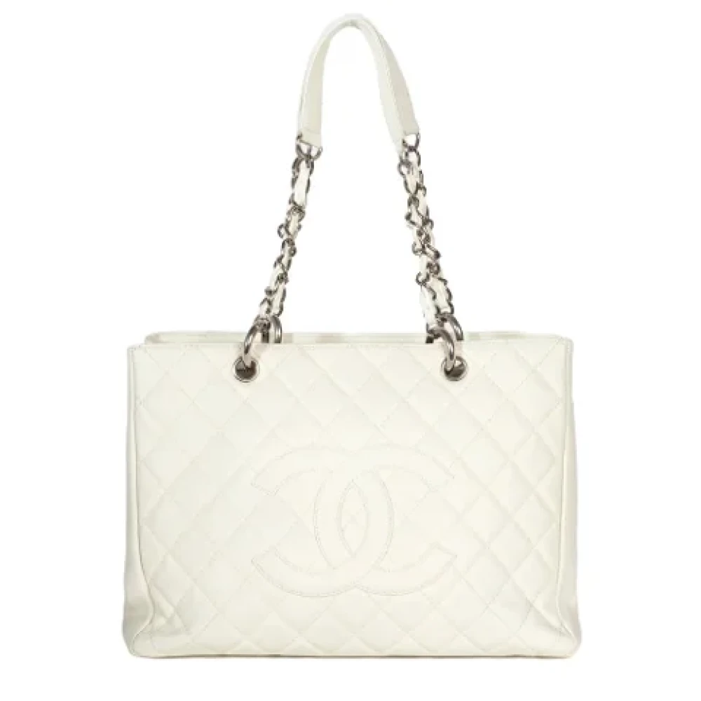 Chanel Vintage Pre-owned Leather handbags White Dames