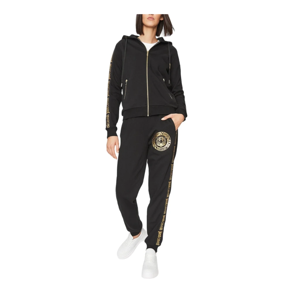 Just Cavalli Zip Hoodie Black Dames