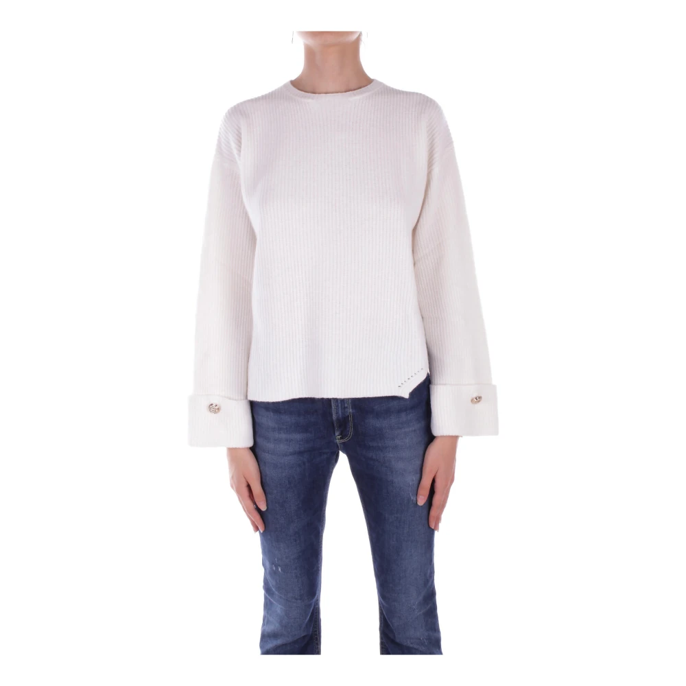 Liu Jo Witte trui met knoopdetails White Dames