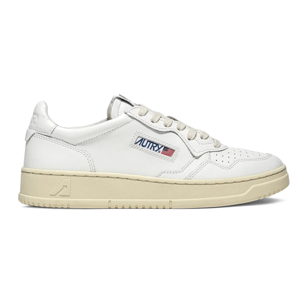 Autry Women's White Sneakers, 4 Uk, Medalist Low Trainers