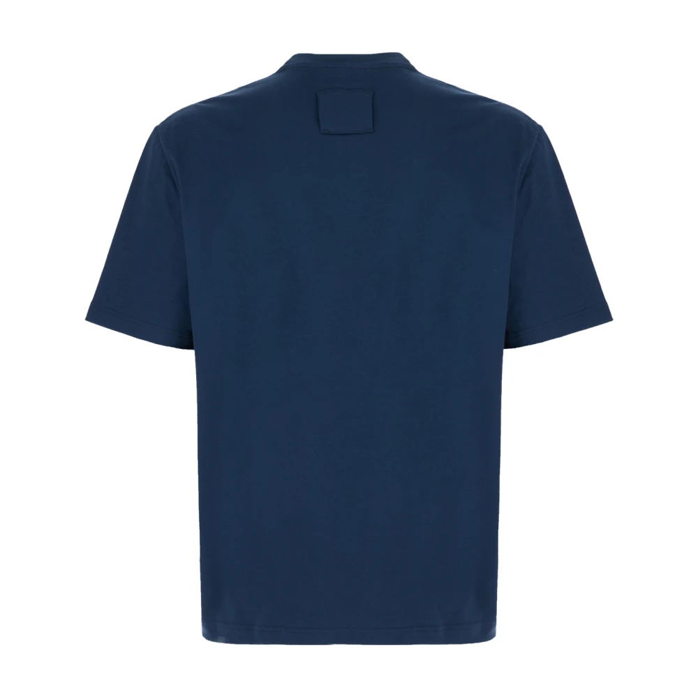 Lanvin Casual Katoenen T-Shirt voor Mannen Blue Heren