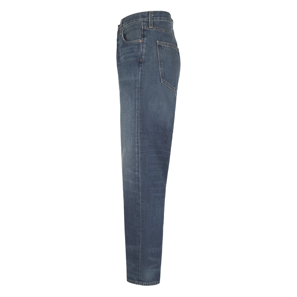 Agolde Blauwe Five-Pocket Jeans met Lichteffect Blue Heren