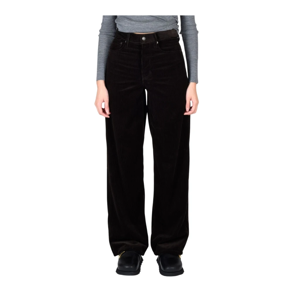 Dries Van Noten Katoenen Broek Brown Dames
