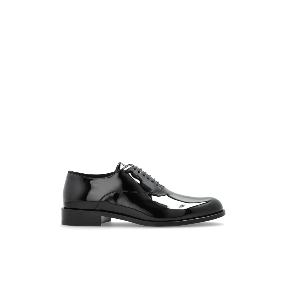 Giorgio Armani Men's Black Dress Shoes, 9 1/2 Uk, Derby-Style Shoes