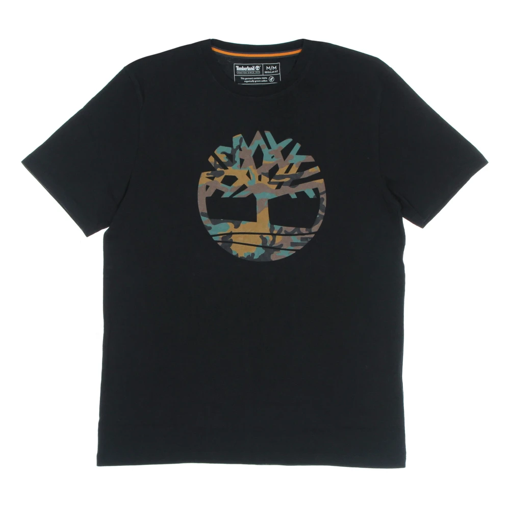 Timberland Camo Tree Tee Zwart Korte Mouw Black Heren