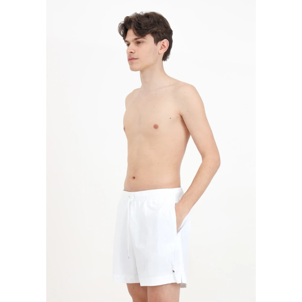 Tommy Hilfiger Witte zee kleding shorts met logo White Heren