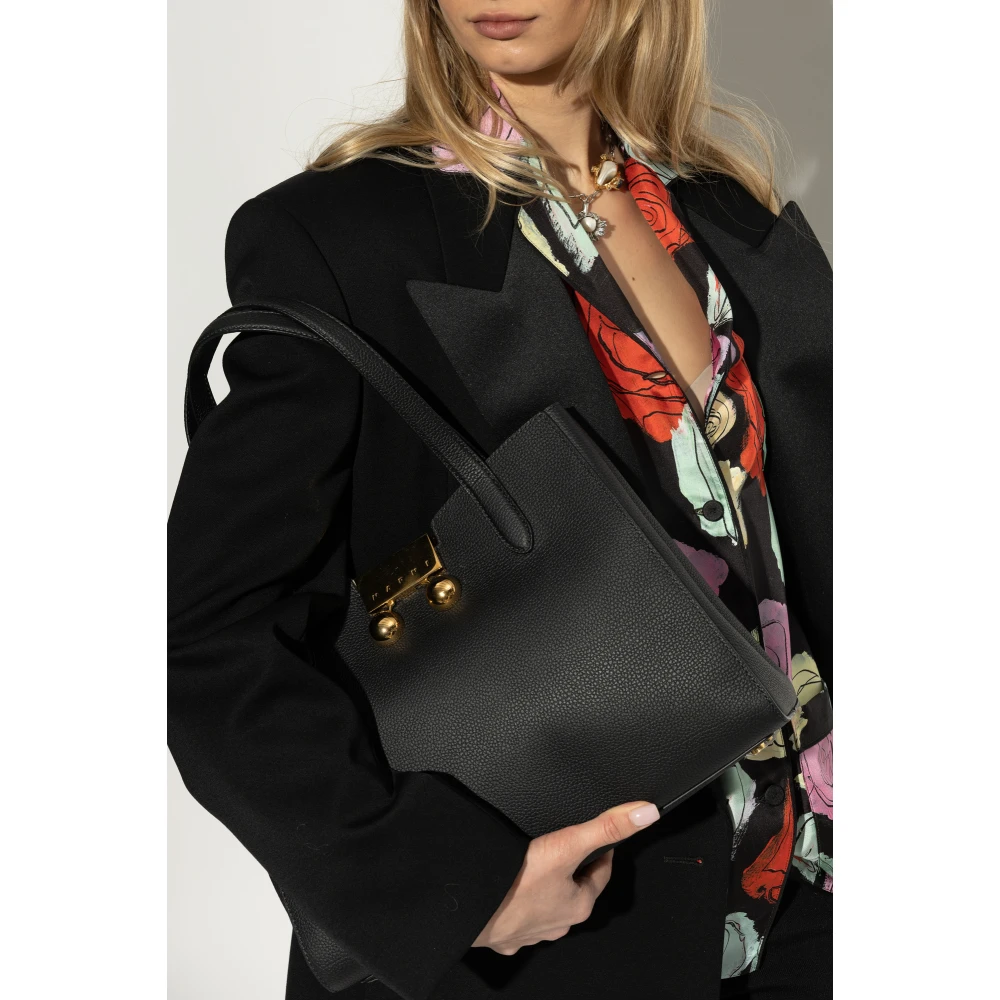 Marni Trunkaroo tas type shopper Black Dames