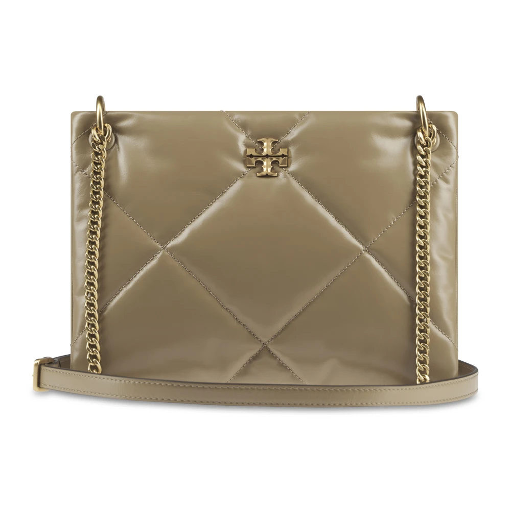 TORY BURCH Diamant Quilt Kleine Schoudertas Beige Dames
