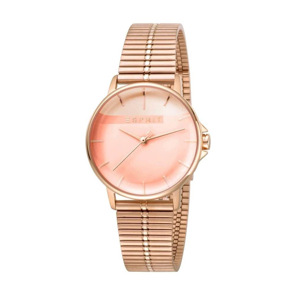 Esprit Roséguld Damklocka Klassisk Elegant Pink, Dam