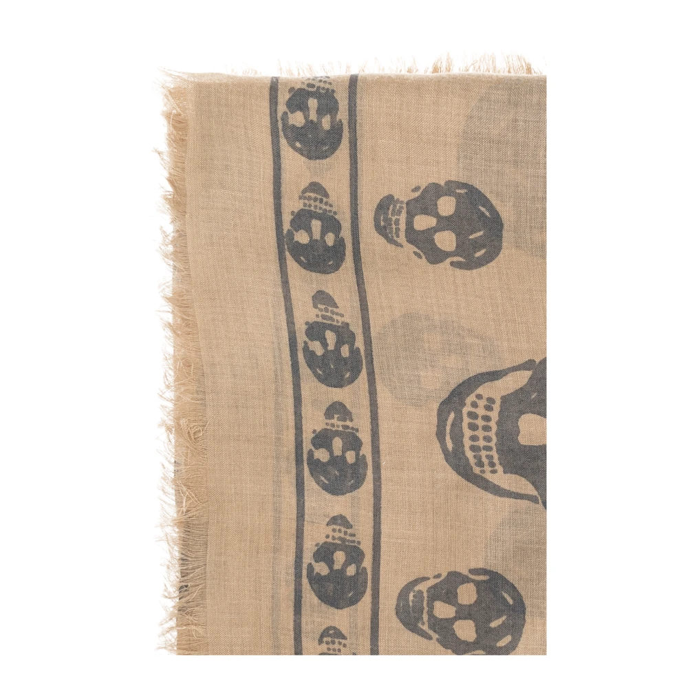 alexander mcqueen Sjaal met zijde-afwerking Beige Heren