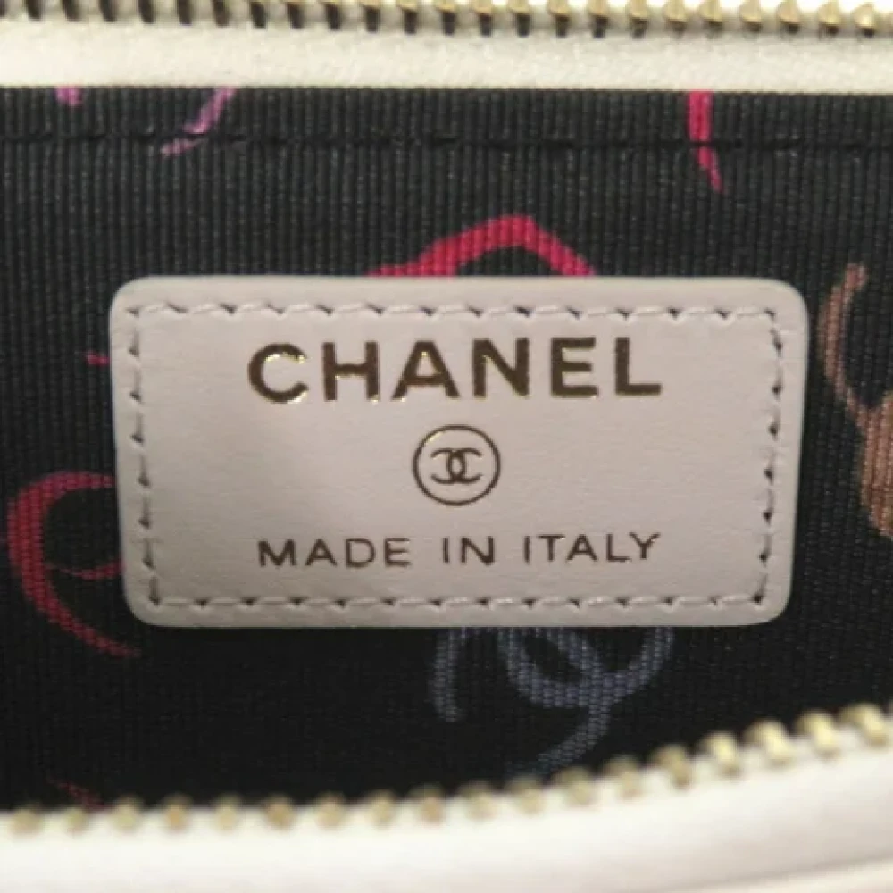 Chanel Vintage Pre-owned Leather wallets White Dames