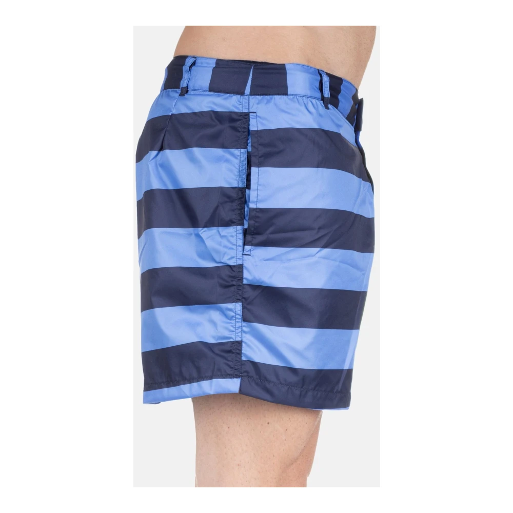 Aspesi Swimwear ALL Over Line 2 Blue Heren