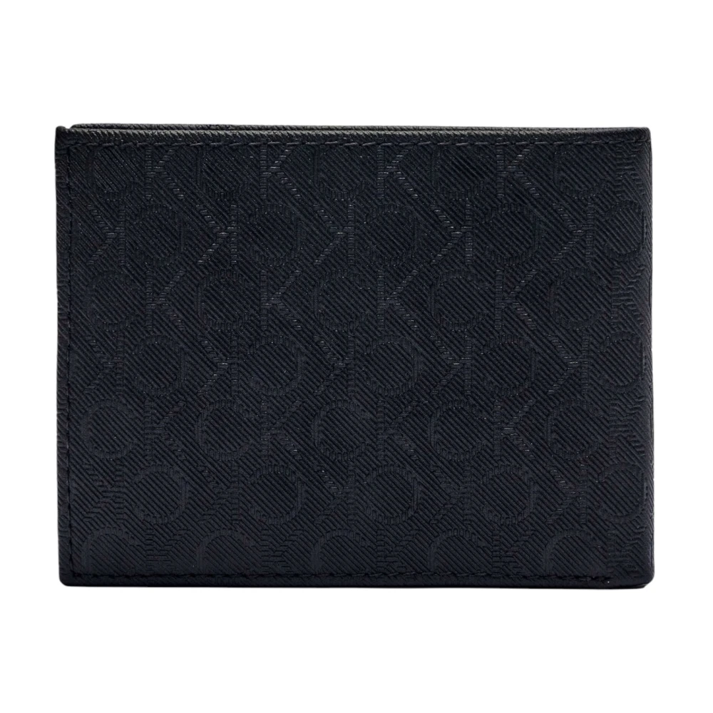 Calvin Klein Heren Leren Portemonnee Lente Zomer Collectie Black Heren