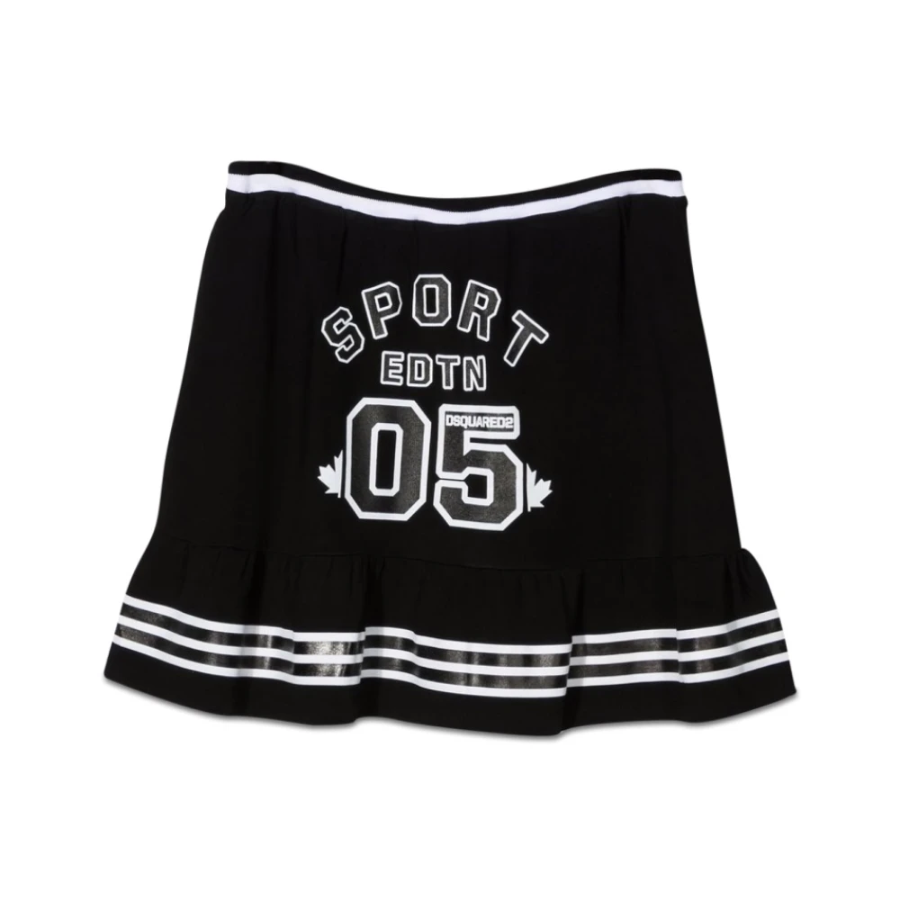 Dsquared2 Girls Black Kids Skirts, 16 Y, Skirt