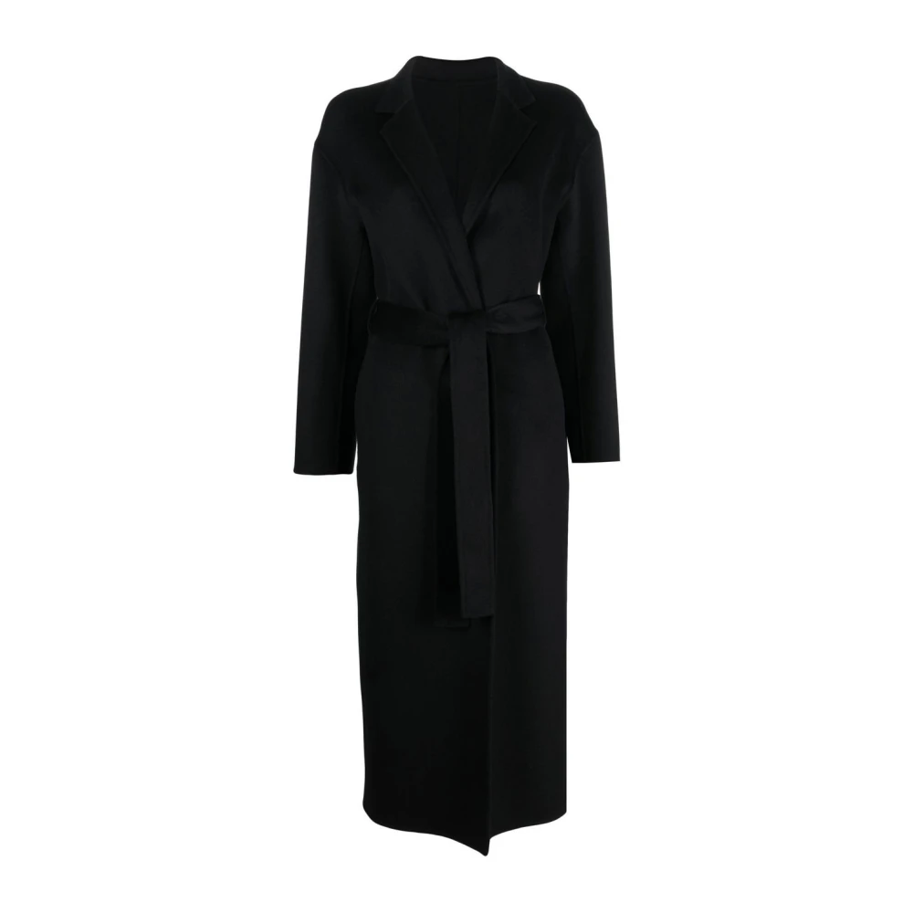 Filippa K Zwarte Wol-Kasjmier Blend Klassieke Jas Black Dames