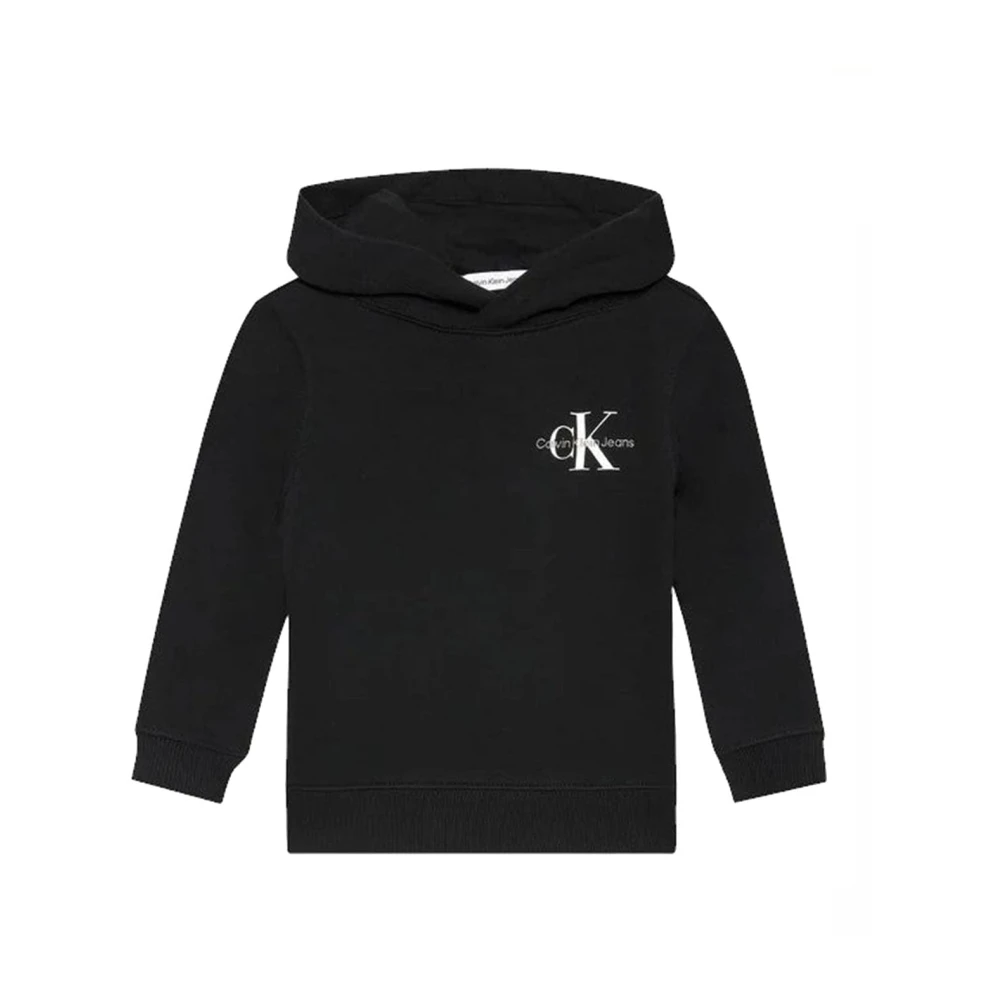 Calvin Klein Jeans Boys Black Kids Sweatshirts, 10 Y, Logo Sweatshirt