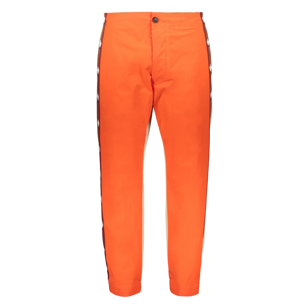 Dsquared2 Contrast Streep Track Broek Orange Heren