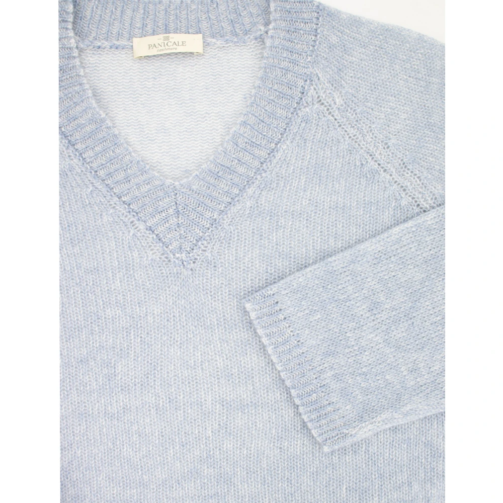 Panicale V-neck Knitwear Blue Dames