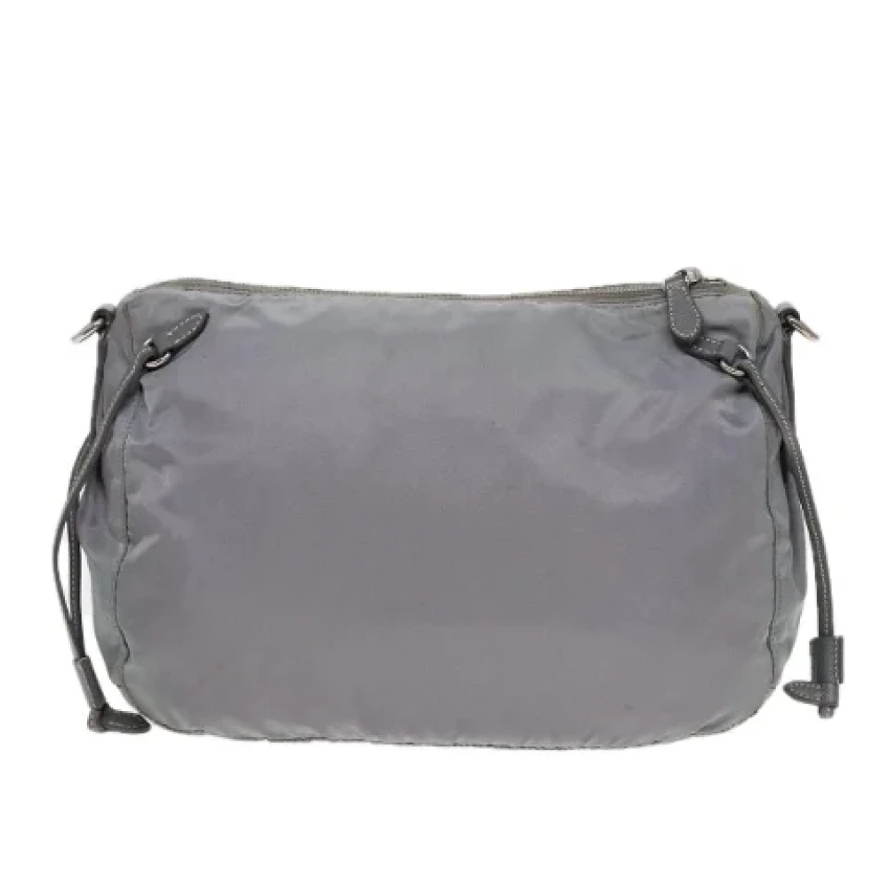 Prada Vintage Pre-owned Nylon shoulder-bags Blue Dames