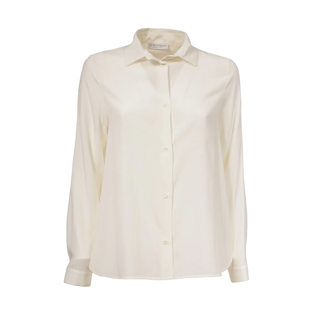 Blouses & Shirts > Shirts - - Le Tricot Perugia - Modalova