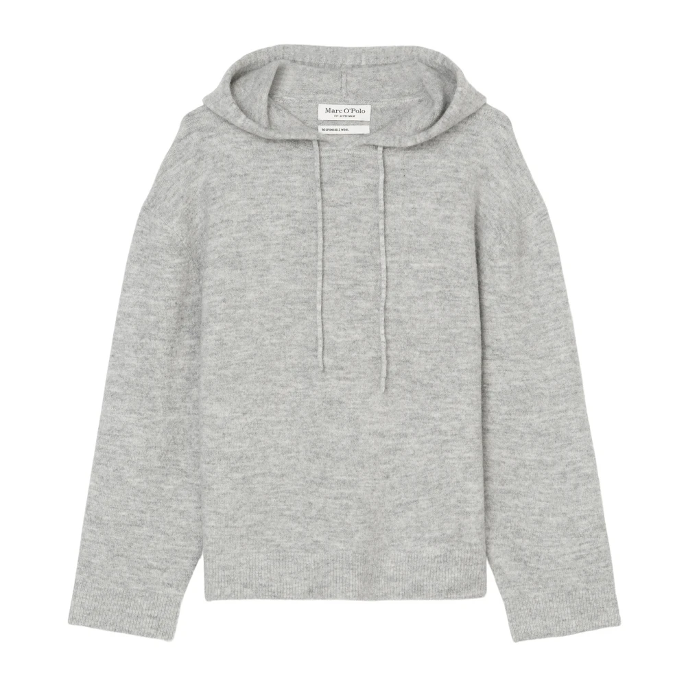 Marc O'Polo Oversized gebreide hoodie Gray Dames