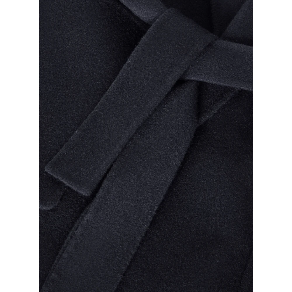 Loro Piana Luxe Blauwe Cashmere Jas met Zakken Blue Dames