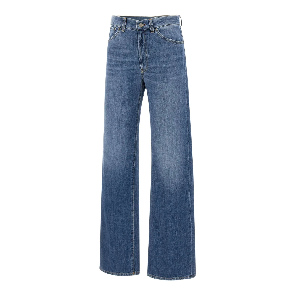 Dondup Mabel Dames Wide Leg Jeans Blue Dames