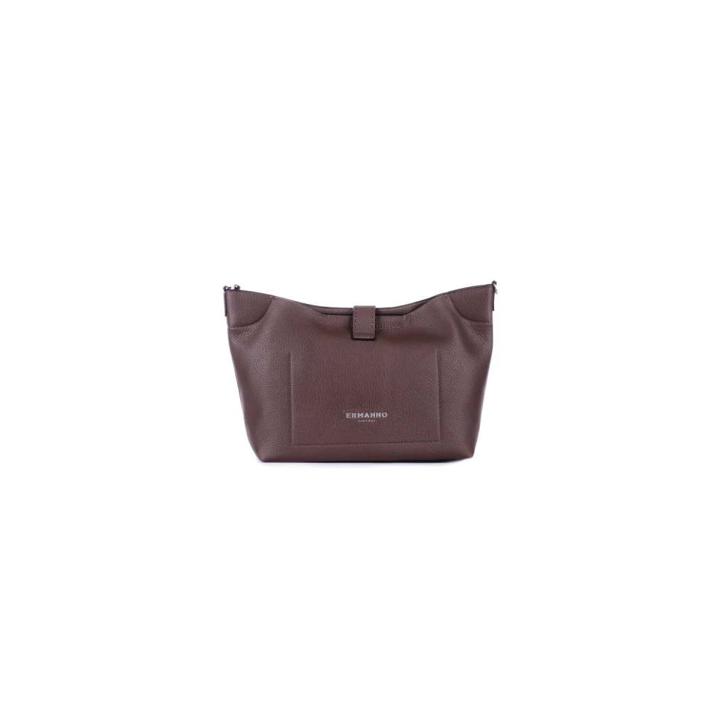 Ermanno Scervino Grijze Logo Fronttas met Afneembare Band Brown Dames