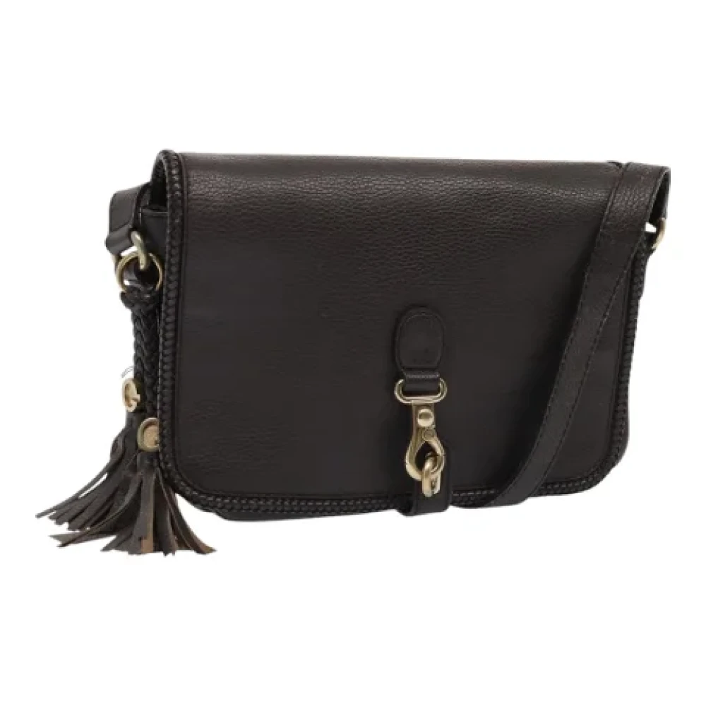 Gucci Vintage Pre-owned Leather shoulder-bags Brown Dames