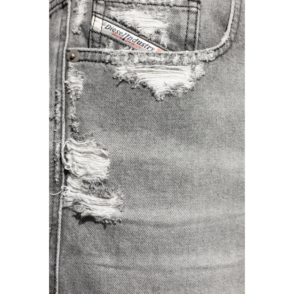 Diesel Denim Shorts `Regular-Short` Gray Heren
