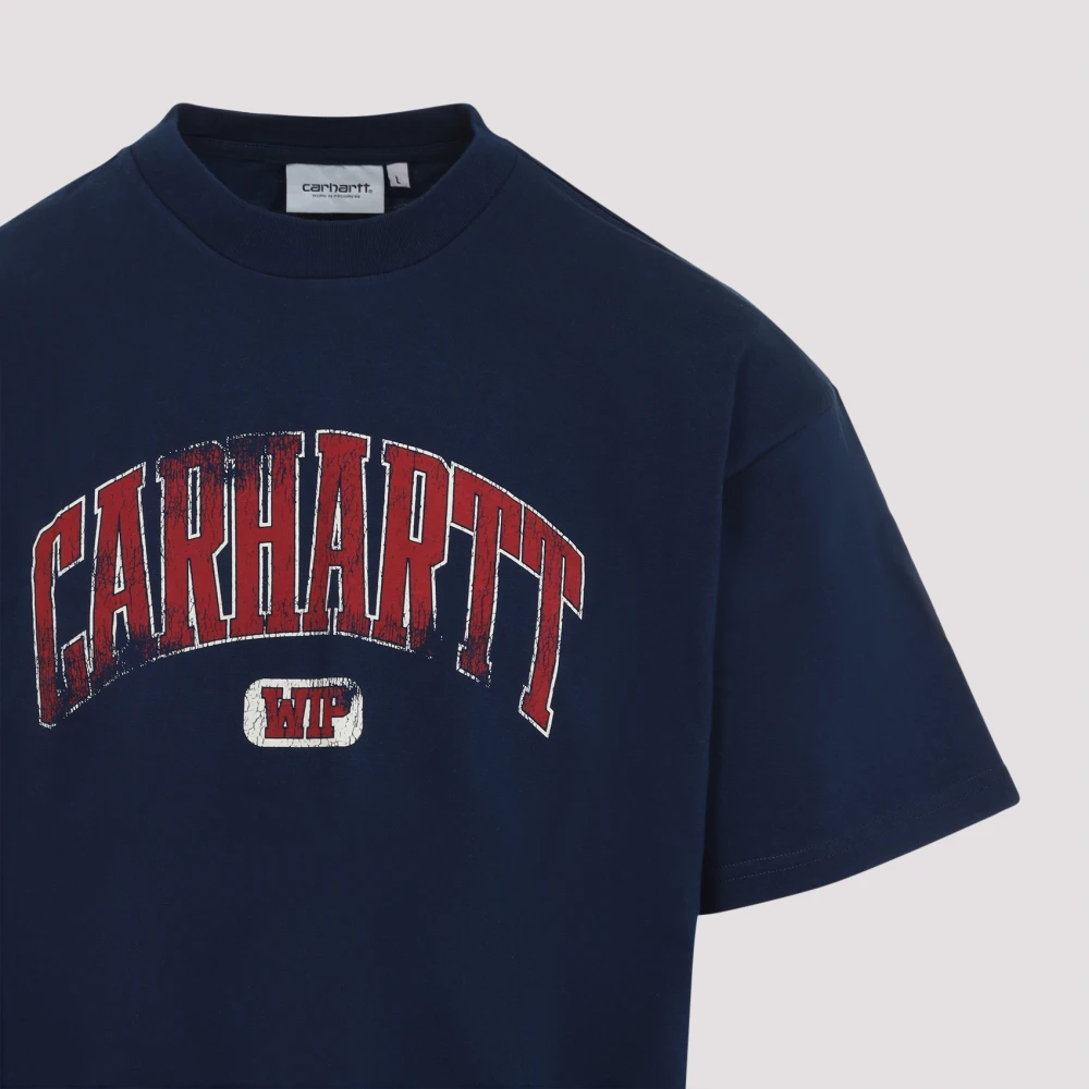 Carhartt WIP College T-shirt Blue Heren