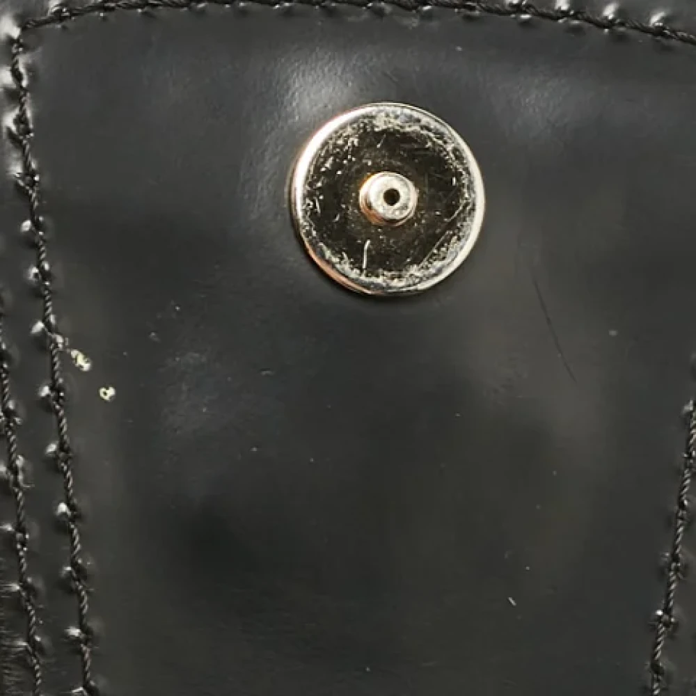 Burberry Vintage Pre-owned Leather handbags Black Dames