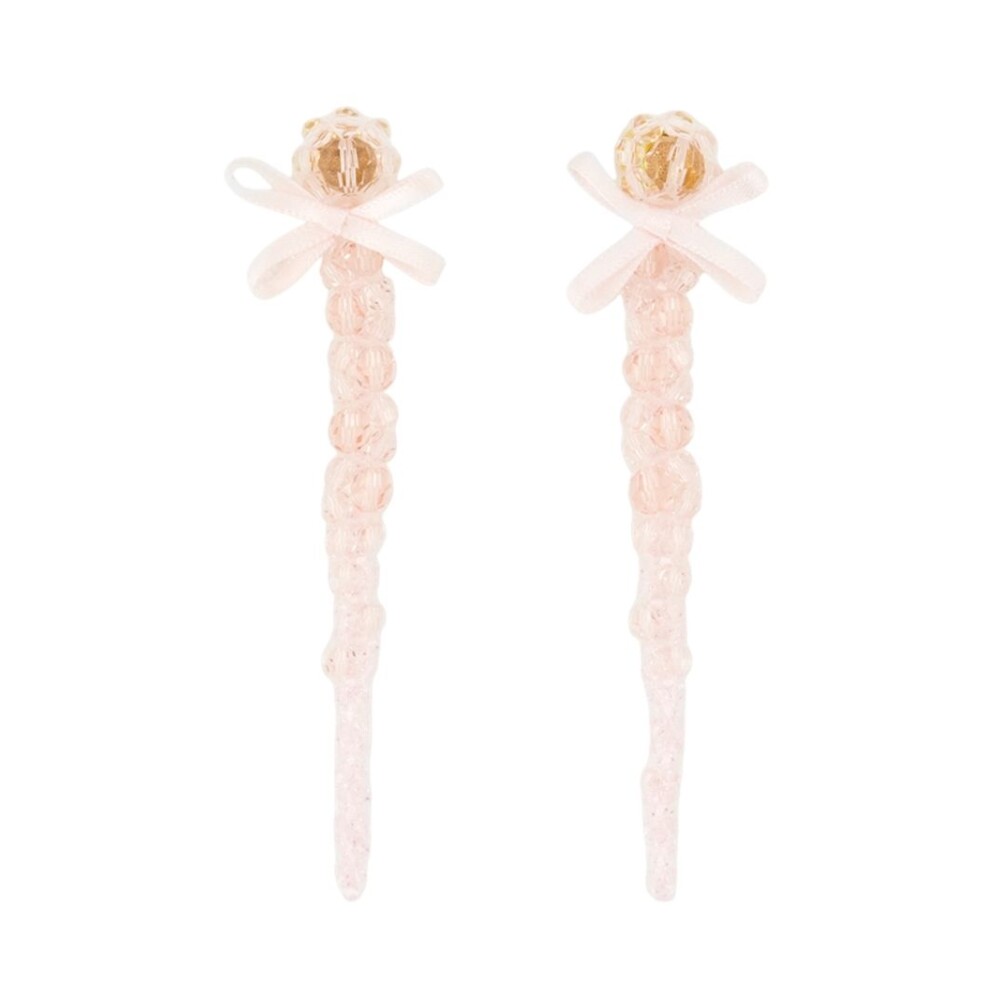 simone rocha リボンクリスタルドロップピアス Simone Rocha リボン ドロップピアス | ホワイト | FARFETCH JP