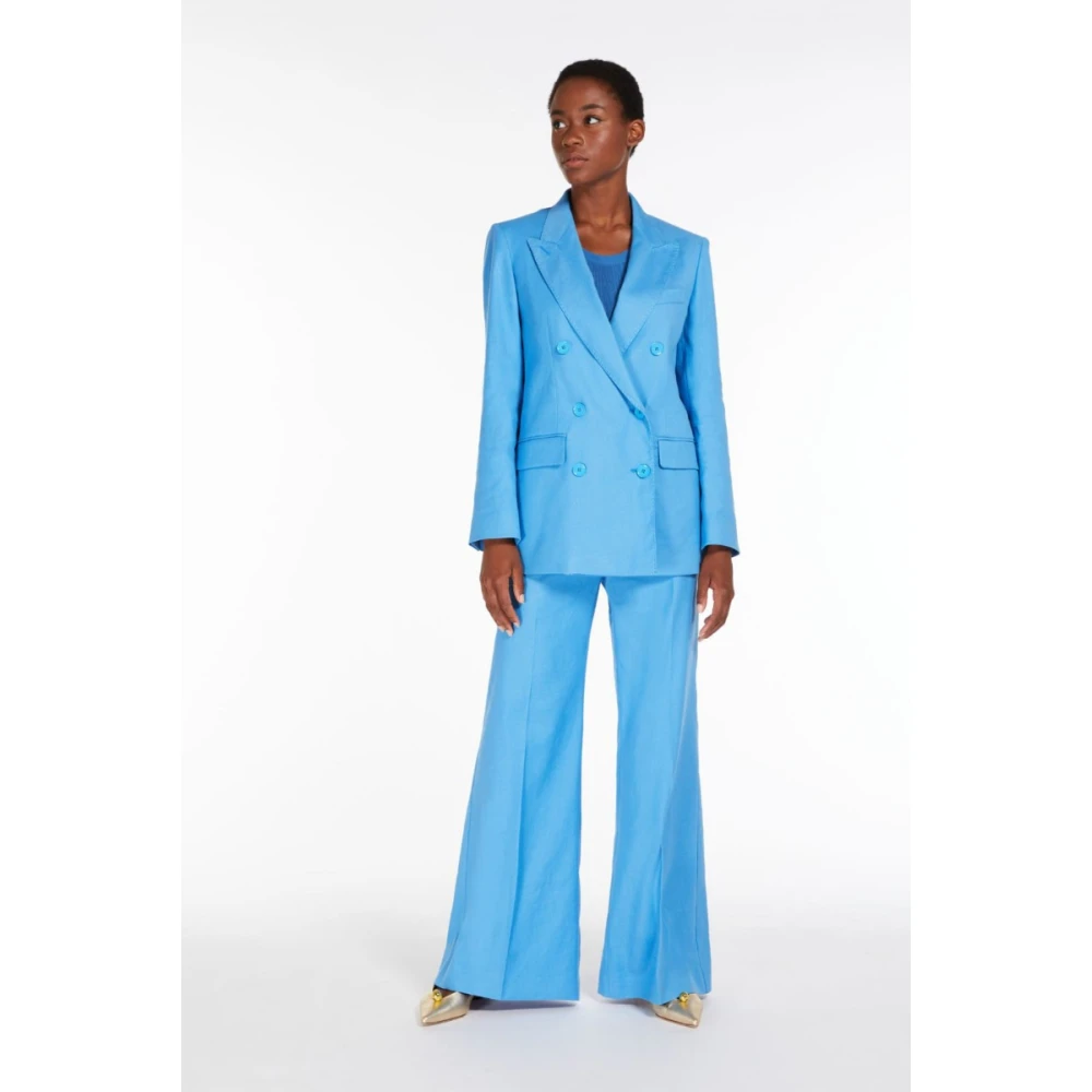 Max Mara Weekend Yarden Jas Lichtblauw Blue Dames