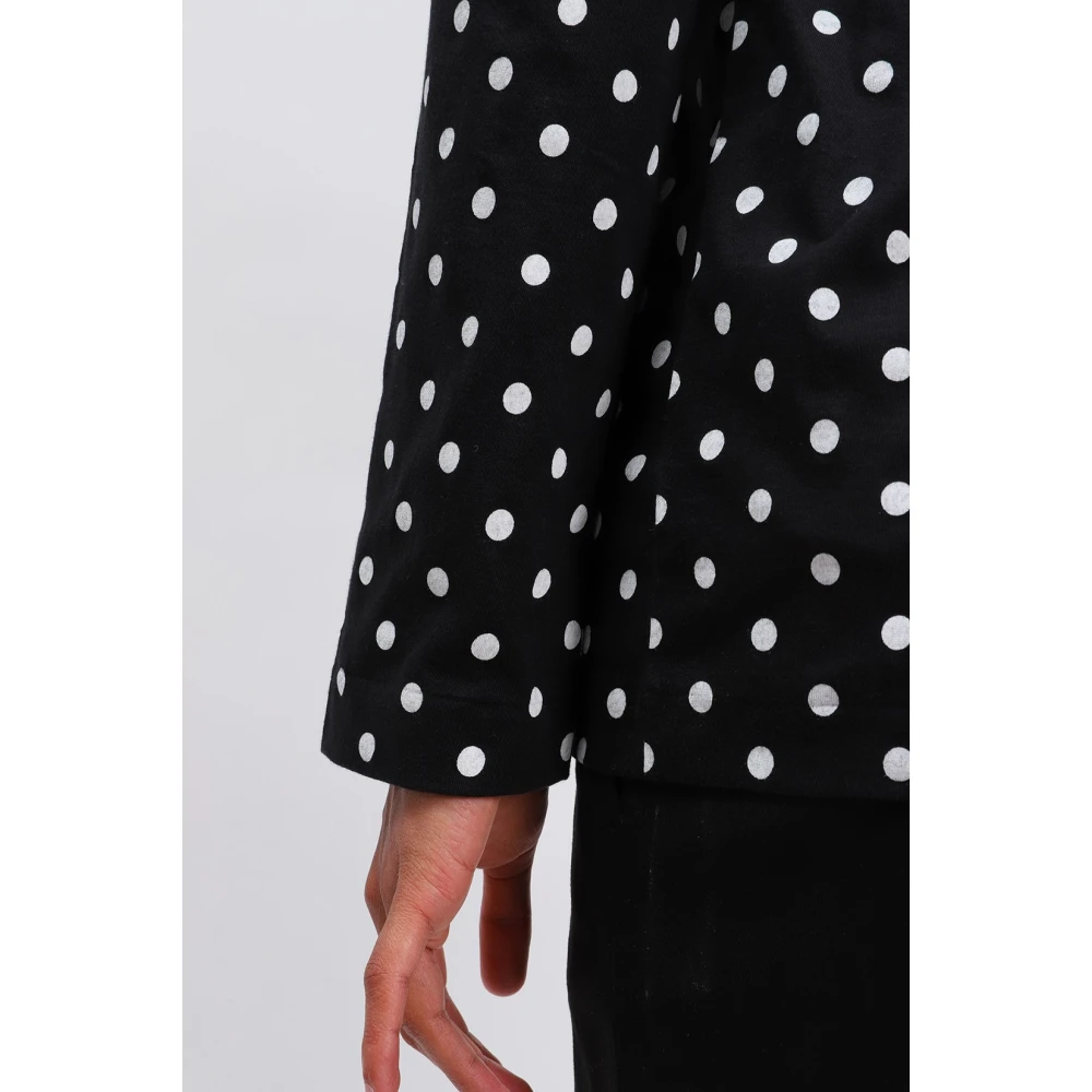 Comme des Garçons Play Polka Dot T-Shirt Zwart Wit Black Heren
