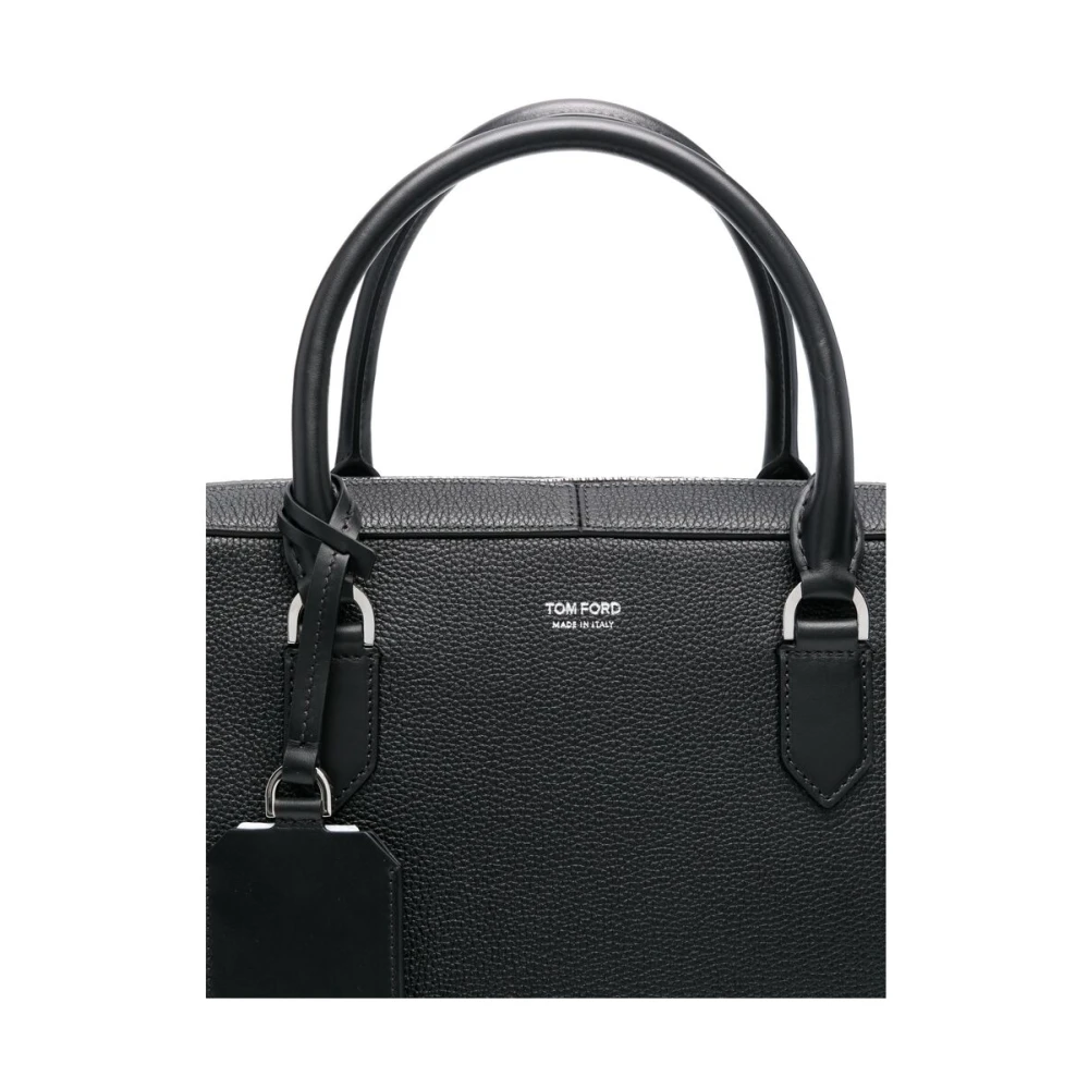 Tom Ford Zwarte Bum Bag met Toprits Black Heren