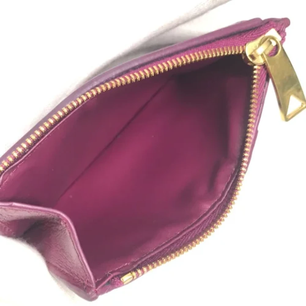 Bottega Veneta Vintage Pre-owned Leather home-office Purple Dames
