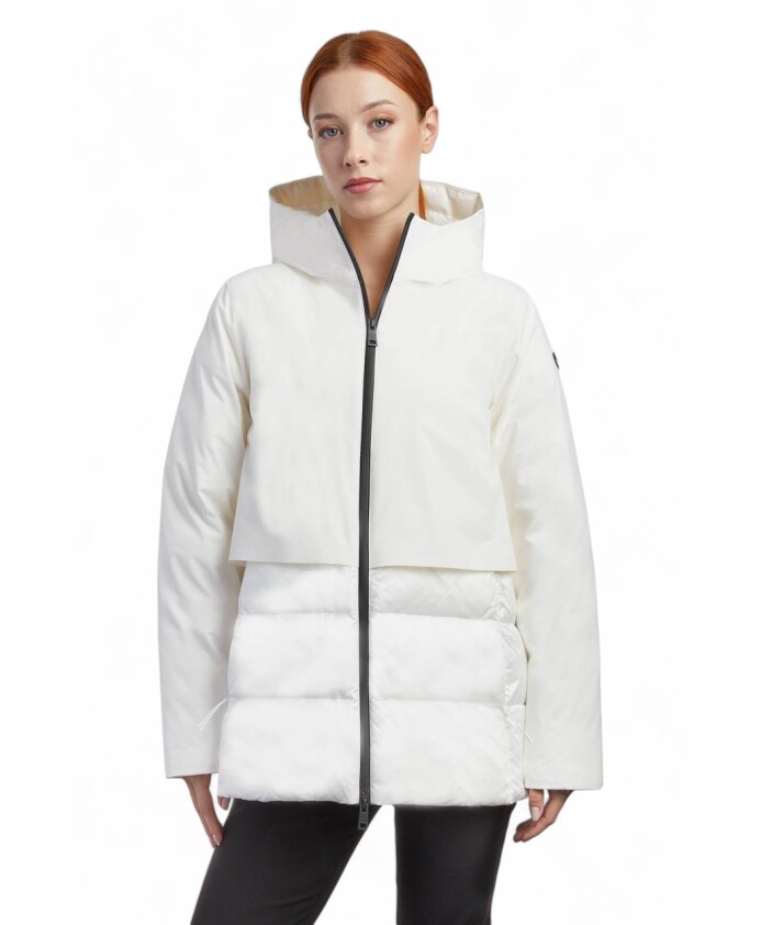 vestes-et-blazers-en-polyester-capuche-matelassee
