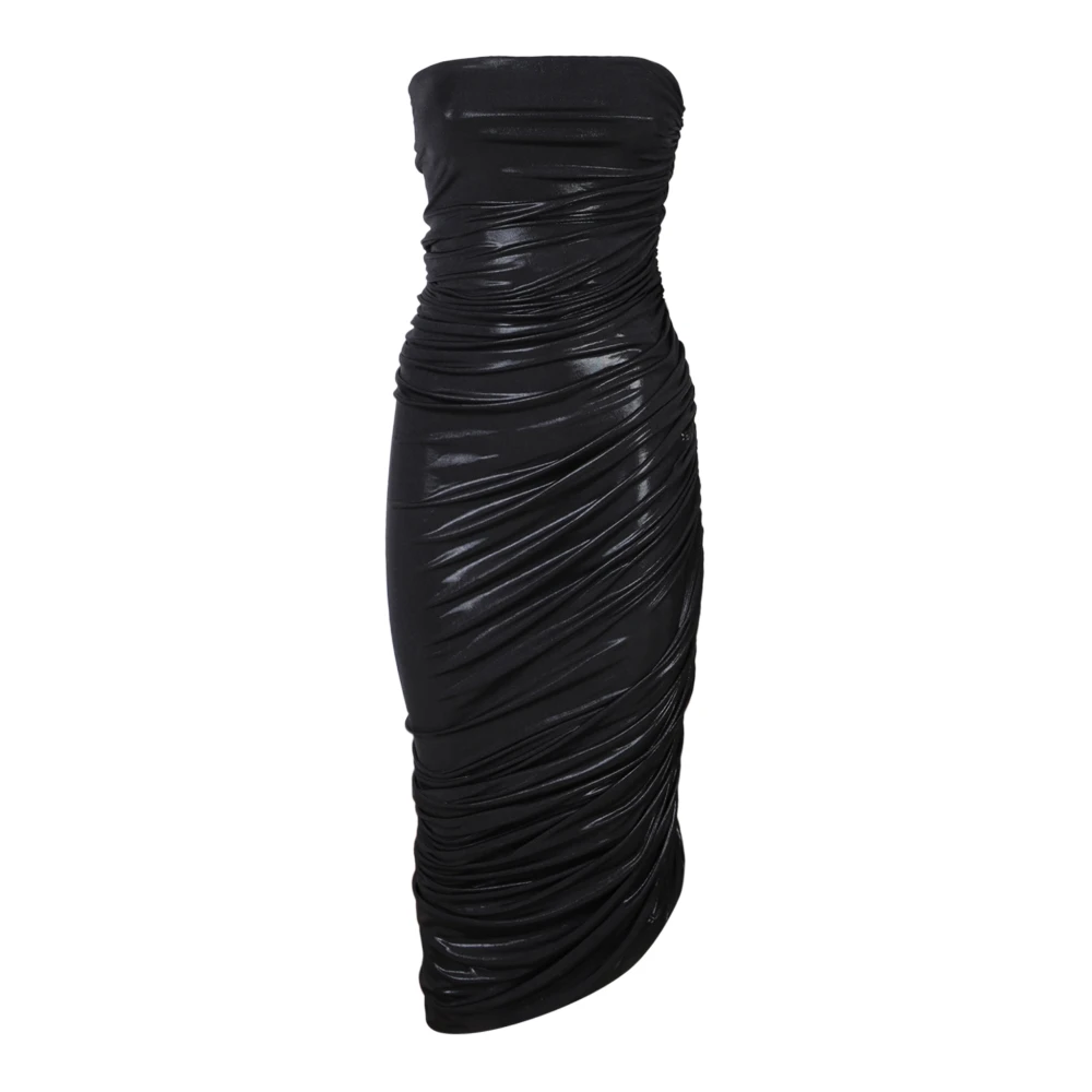 Norma Kamali Women's Black Party Dresses, Xs, Asymmetrical Dress