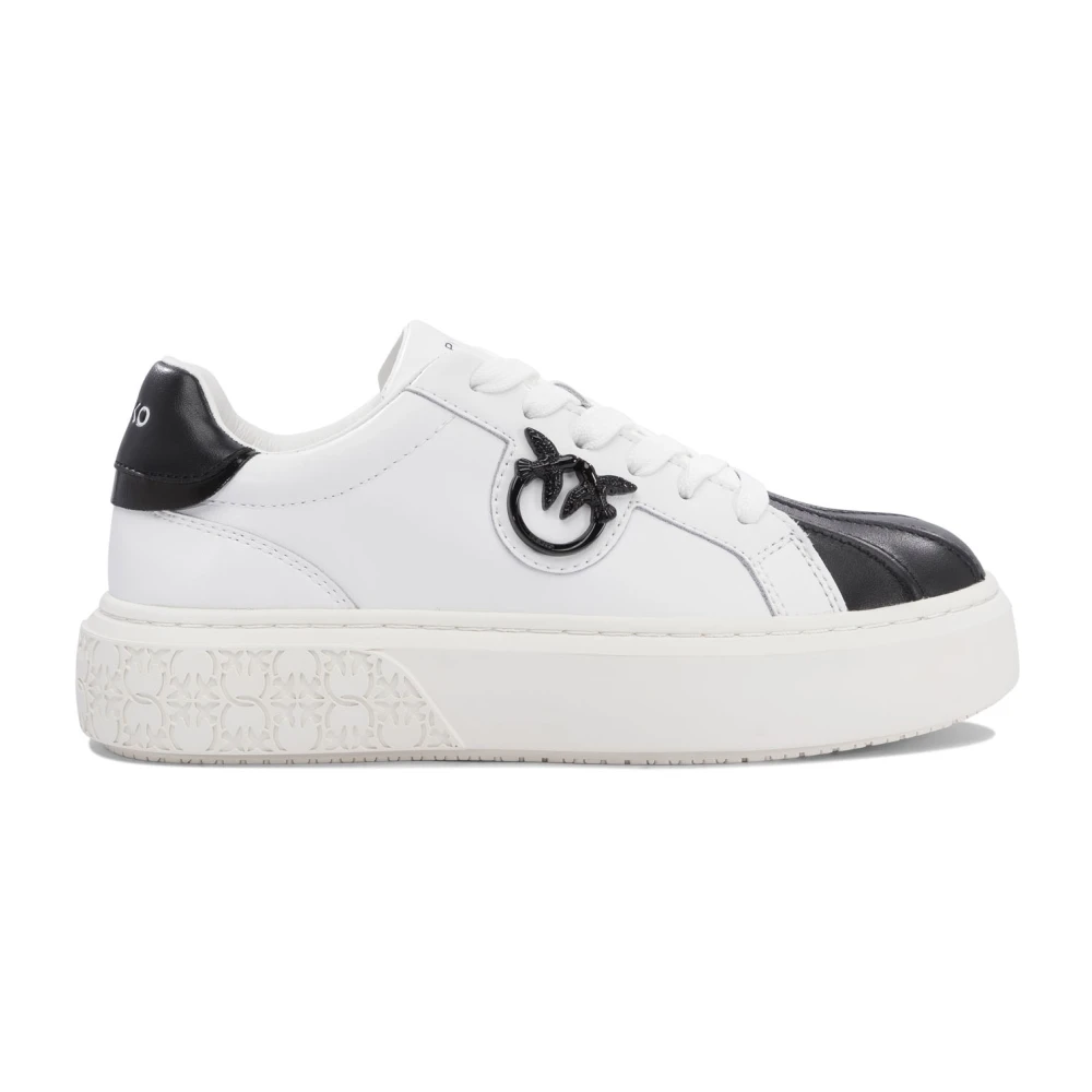 Pinko Witte Sneakers Stijlvol Slip-On Ontwerp Dames Schoenen