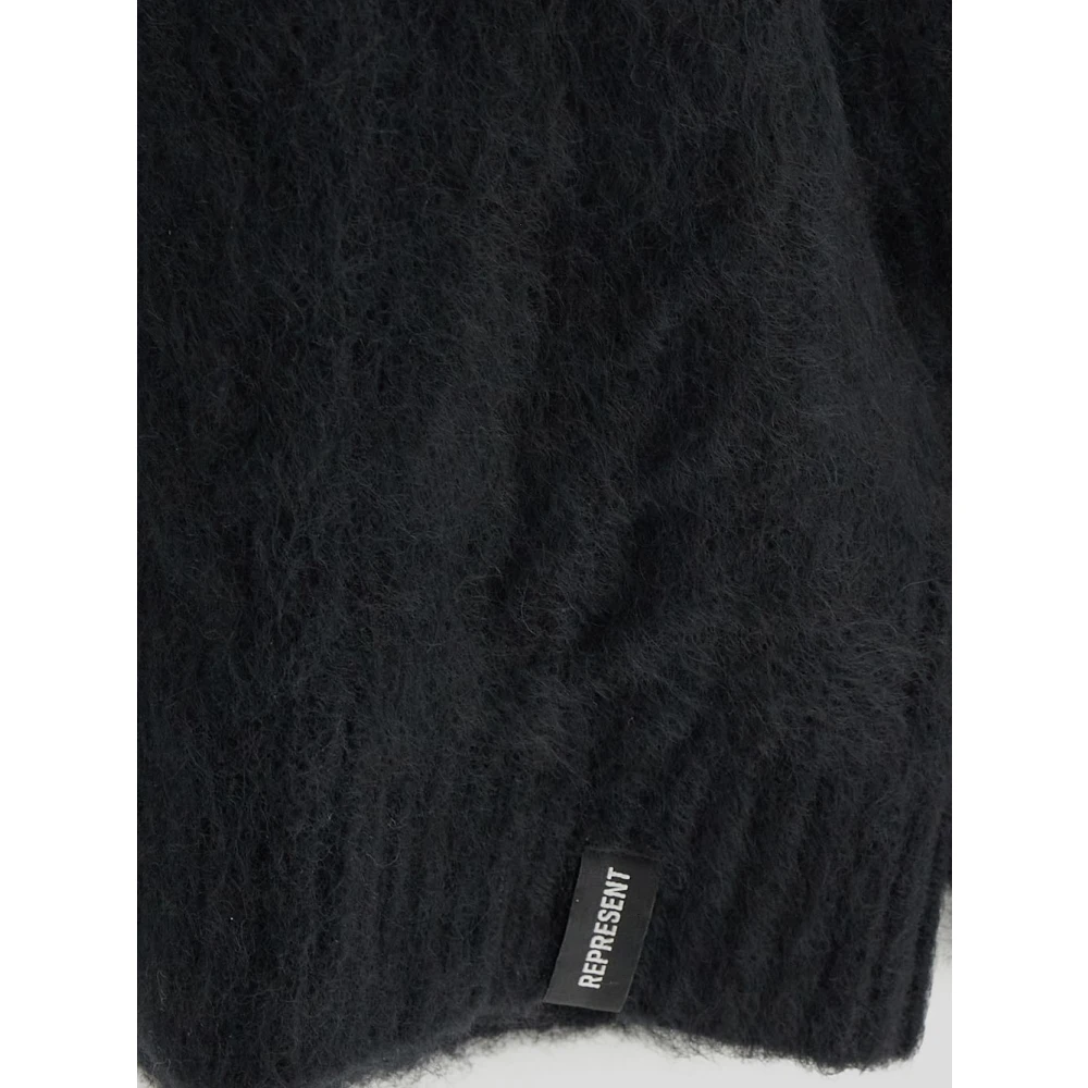 Represent Wollen Gebreide Trui Black Heren