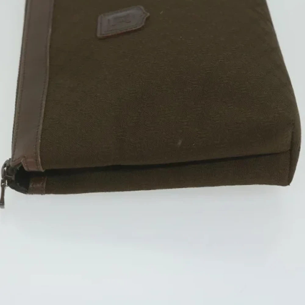 Celine Vintage Pre-owned Canvas clutches Brown Dames