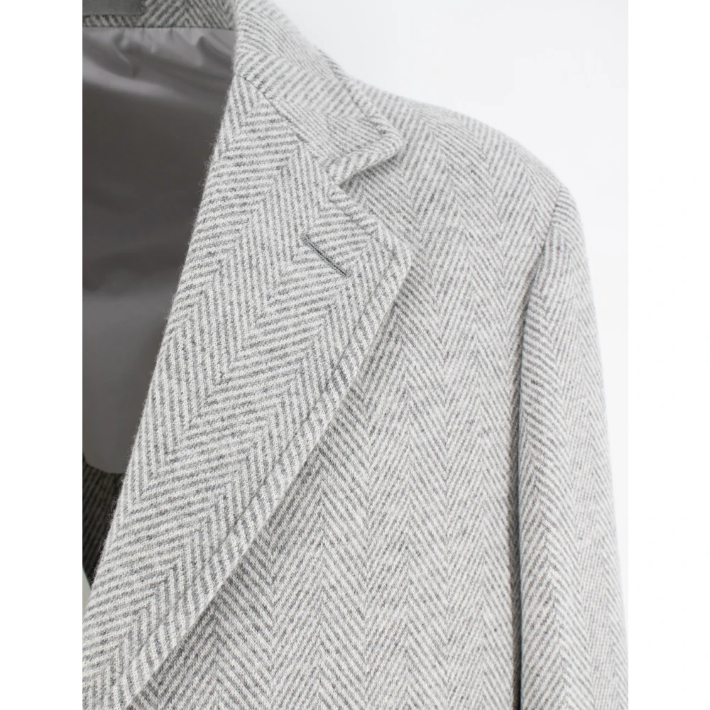 Eleventy Klassieke Single-Breasted Jas Gray Heren