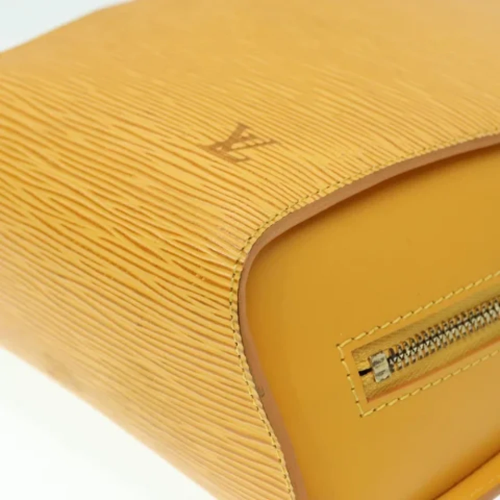 Louis Vuitton Vintage Pre-owned Leather backpacks Yellow Dames