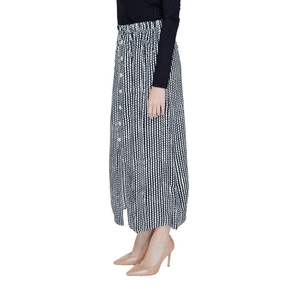 Only Lange Viscose Rok Black Dames