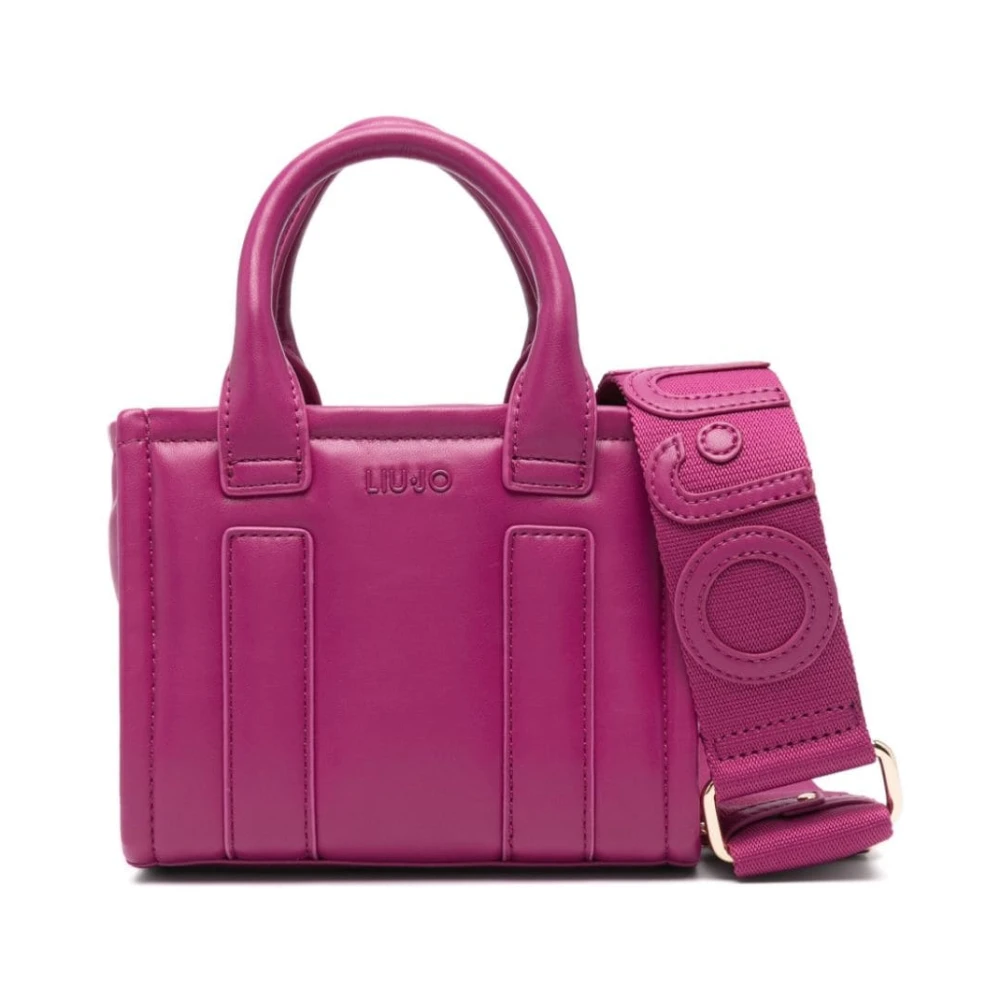Liu Jo Fuchsia Eco Leren Gewatteerde Tas Pink Dames