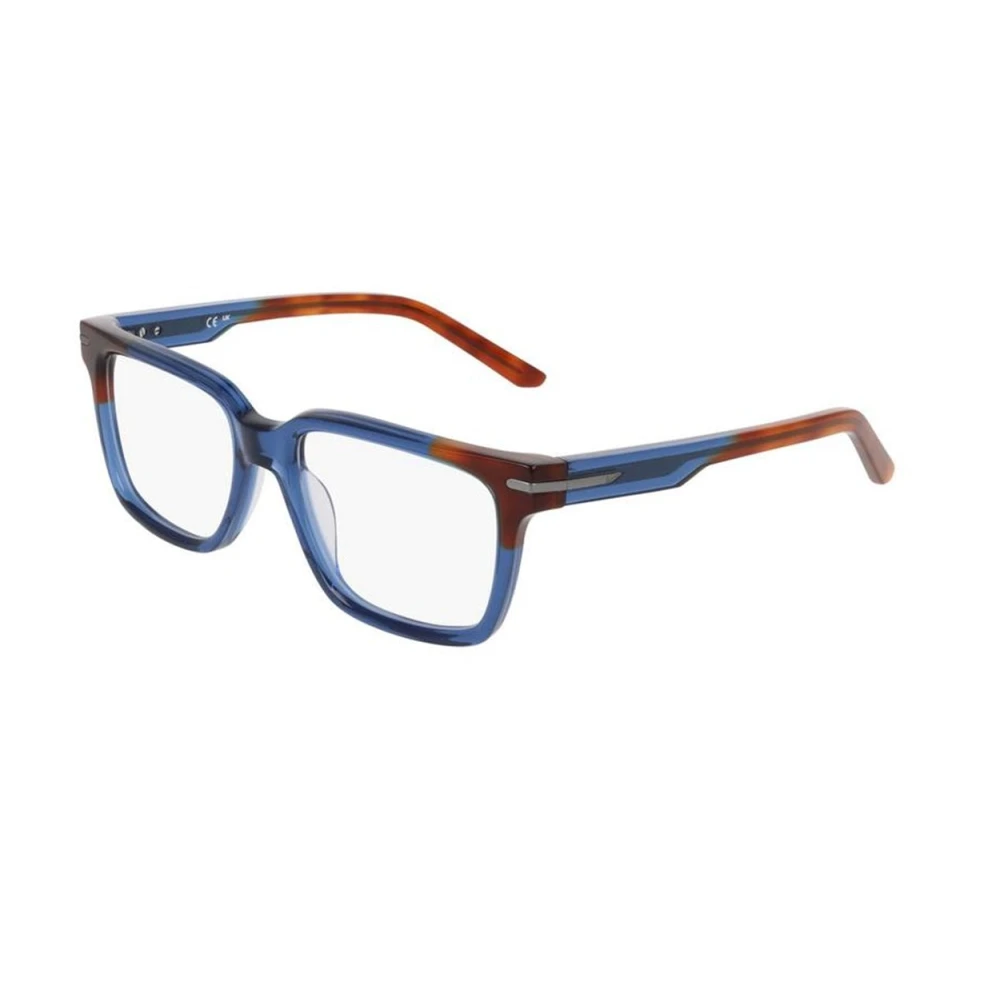 Nike Men's Blue Rectangular Optical Frame - Glasses - 54 Mm - Accessories