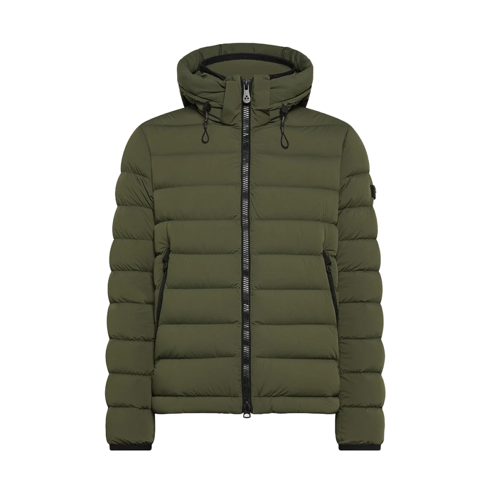 Peuterey Men's Green Winter Jackets, L, Short Nylon Parka Jacket