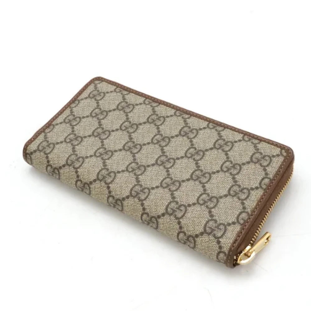 Gucci Vintage Pre-owned Canvas wallets Beige Dames