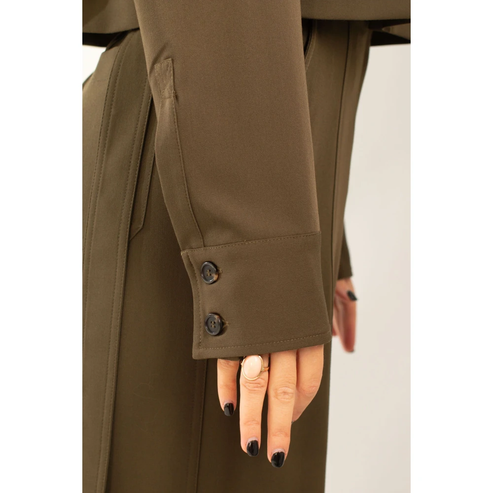 pinko Tech Viscose Shirt in Fioriera Stijl Green Dames